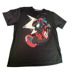 Nike Air Jordan Retro 13 Anime Kano Shirt XL Sneaker Art Black Tee 632287 Rare